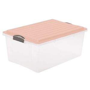 COMPACT Tároló doboz 38 L rózsaszín fedél