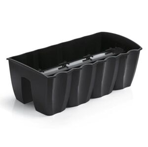 Virágcserép korlátra CROWN antracit 58 cm
