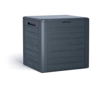 Kerti tároló doboz  woodebox antracit 55 x 46 x 58,5 cm140 L