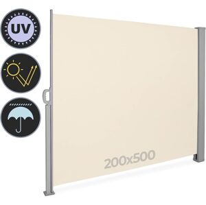 JAGO Behúzható oldalsó napellenző 200 x 500 cm bézs