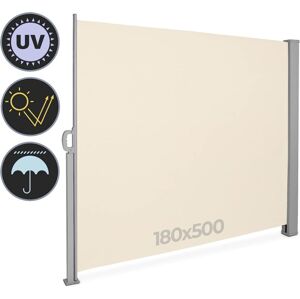 JAGO Behúzható oldalsó napellenző 180 x 500 cm bézs