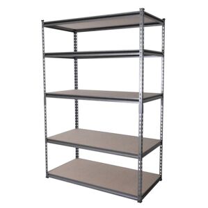 ROJAPLAST Horganyzott polc l 120 x 60 x 180 cm szürke