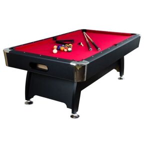 GamesPlanet® Biliárdasztal PREMIUM 8ft piros sötét