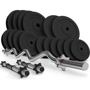 PHYSIONIC Súlyzó készlet tárcsákkal csillagzárral 76 kg