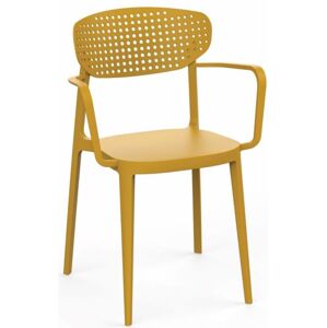 Műanyag karosszék AIRE ARMCHAIR mustársárga