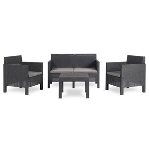 TOOMAX Kerti műanyag készlet PENELOPE 4 SEATER grafit