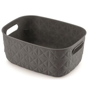 Tárolódoboz Softex S  4 L sötétszürke