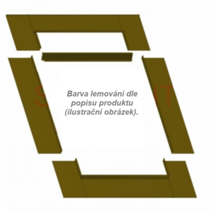Těsnící lemování na vlnité krytiny "šedá".