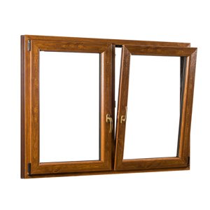 REHAU Smartline+ kétszárnyú műanyag ablak középen tokosztóval - Ablakok-raktarrol.hu - 1760 x 1540.
