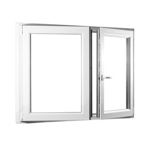 REHAU Smartline+ kétszárnyú műanyag ablak tokosztó nélkül - Ablakok-raktarrol.hu - 1250 x 1100.