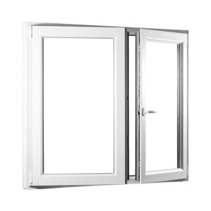 REHAU Smartline+ kétszárnyú műanyag ablak tokosztó nélkül - Ablakok-raktarrol.hu - 1250 x 1300.
