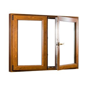 REHAU Smartline+ kétszárnyú műanyag ablak tokosztó nélkül - Ablakok-raktarrol.hu - 1250 x 1100.