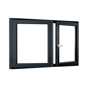 REHAU Smartline+ kétszárnyú műanyag ablak tokosztó nélkül - Ablakok-raktarrol.hu - 1450 x 1100.