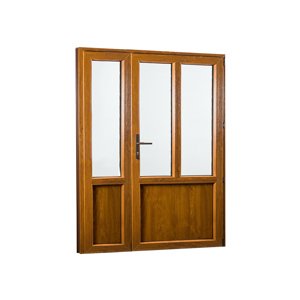REHAU Smartline+kétszárnyú mellékbejárati ajtók, jobbos - Ablakok-raktarrol.hu - 1480 x 2080.