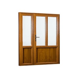REHAU Smartline+kétszárnyú mellékbejárati ajtók, jobbos - Ablakok-raktarrol.hu - 1580 x 2080.